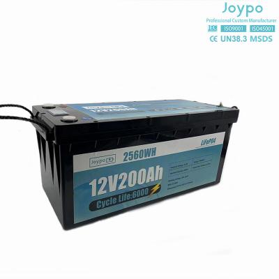 China Large Capacity RV Lithium Battery 12V 200Ah Deep Cycle Battery Pack For Camper Trailer for sale