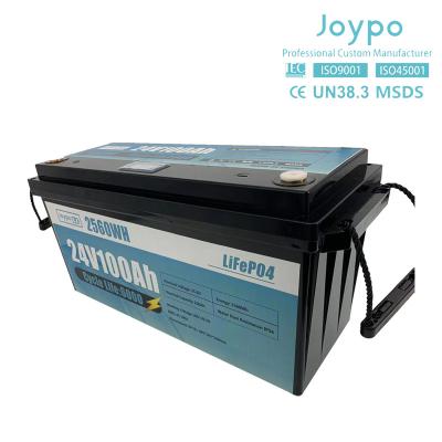 China 24V RV Lithium Battery 100Ah 200Ah 300Ah LiFePO4 Deep Cycle Batteries for sale