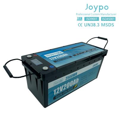 China Solar RV Lithium Battery Pack 12V 100ah 200ah 300ah Deep Cycle Lithium Battery for sale