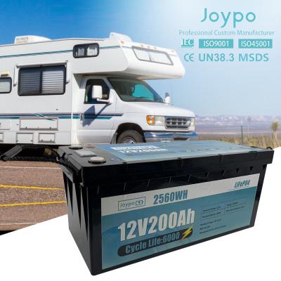 Κίνα Βαθύ κύκλο LiFePO4 μπαταρία 12V 24V 200Ah Για RV Ηλιακή Κατασκηνώσεων Καμπίνα Marine προς πώληση