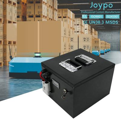 China Customized AGV Lithium Battery Solution 48V 50Ah 100Ah LiFePO4 Battery for sale