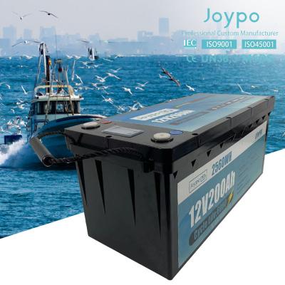 Chine Batterie au lithium marine imperméable à l'eau de cycle profond 12V 24V Batterie au lithium pour moteur de trolling à vendre