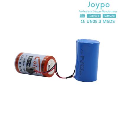 China ER34615M Lithium Thionyl Chloride Battery 3.6V 14500MAh Non Rechargeable Spiral Type for sale