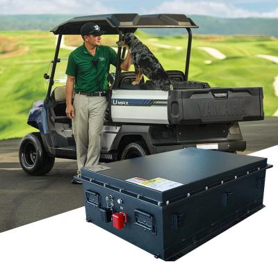 China Club Car Golf Cart Lithium Battery 125Ah 51.2V LiFePO4 Battery 4000 Times Cycle Life for sale