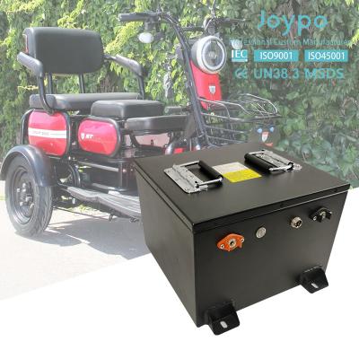 China Cycle Life 4000 Times Long Last 48V 50Ah Lithium Battery For Electric Three Wheeler 25A Charge Current for sale