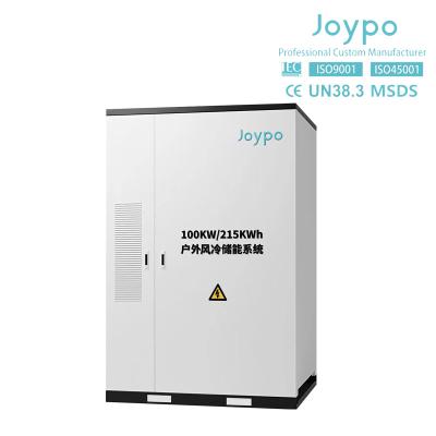 China Joypo 100kW 215kWh Commercial and Industrial Energy Storage System IP55 Battery Module Capacity 280Ah for sale