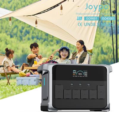 China Indoor Outdoor 2160Wh LiFePO4 Lithium Cell Portable Solar Power Station with 2400W 4800W Capacity for sale