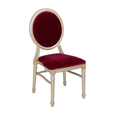 China Factory Supply Removable Cover French Style Louis Dining Chair For Party Event Wedding for sale