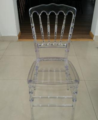 China wholesale UV-resistant polycarbonate acrylic resin clear napoleon chair for sale