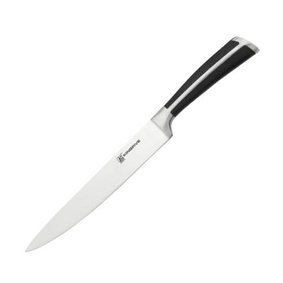 China 8 Inch Kitchen Knife Stainless Steel Handle Single Viable Plastic Carving Knife Slicing Cutting Meat for sale