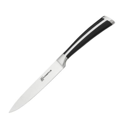 China 5 Inch Viable Single Kitchen Knife Universal Stainless Steel Plastic Serving Handle Peeling Steak Serving Knife for sale