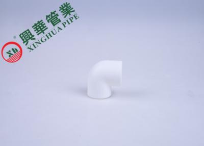 China 90 Degree PPR Pipe Elbow 20 Mm - 110 Mm Female Connection White Color for sale