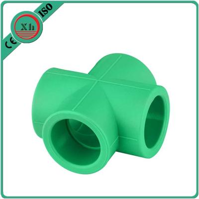 China Eco Friendly PPR Plastic Fittings Ppr Cross Strong Resistance To Acids for sale