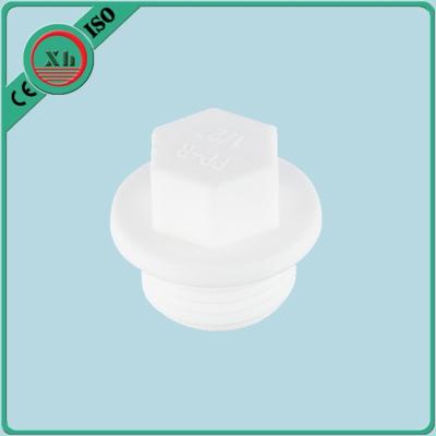 China No Calcification Plastic Pipe Plugs , PPR Threaded Pipe Plug Male Connection for sale