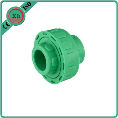 China Plastic Adapter PPR Union Polypropylene Random Hexagon Head Code White / Green Color for sale