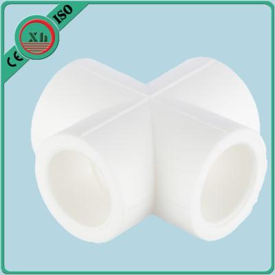 China Lightweight PPR Plastic Fittings , Four Way Socket Convenient Installation for sale