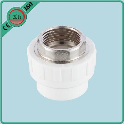 China White / Green PPR Female Socket Smooth Internal Surface Pure PPR Raw Material for sale