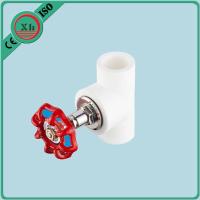 China OEM / ODM PPR Stop Valve Heat Preservation With Red Metal Hand Wheel for sale