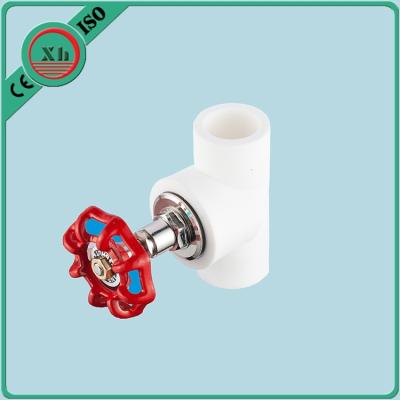 China Welding Connection Normal PPR Check Valve With Red Metal Handle 20mm - 75mm Port Size for sale