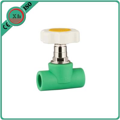 China Brass Element Ppr Stop Valve Plastic Hand Wheel With Polypropylene Random Base for sale