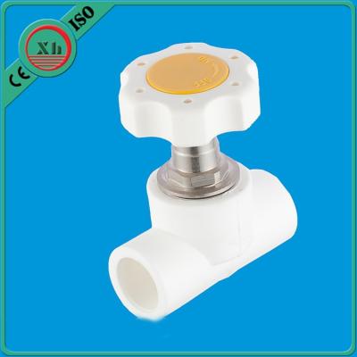 China Polypropylene Random Base PPR Stop Valve , Plastic Handle Plastic Water Stop Valve for sale