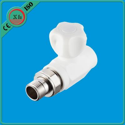 China White Straight Radiator Valves Smooth Internal Surface For Drinking Water Supply for sale