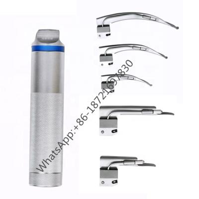 China Throat checking reusable adult and pediatric stainless steel blades lamp laryngoscope laryngoscope set/cheap price child adult for sale