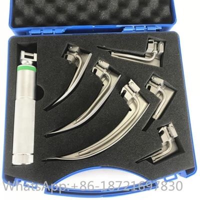 China Throat Checking Adult And Pediatric Reusable Anesthesia Fiber Optic Laryngoscope Set For Adult And Pediatric for sale