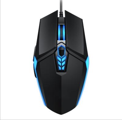 China Last Promo Waterproof ABS Mouse Gaming Computer Glowing Cable Optical Mouse for sale