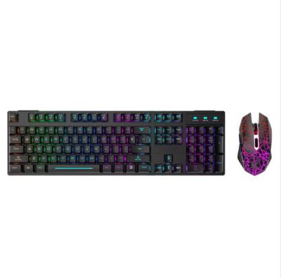 China 2020 eco-friendly hot selling wireless keyboard and mouse set of gaming led 2.4G keyboard and mouse for sale