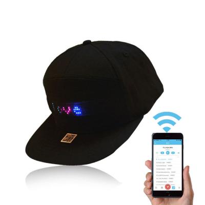 China COMMON 2023 APP LED Praise Hat Programmable Tooth Control LED Text Display Message Hat for Club Party Event for sale