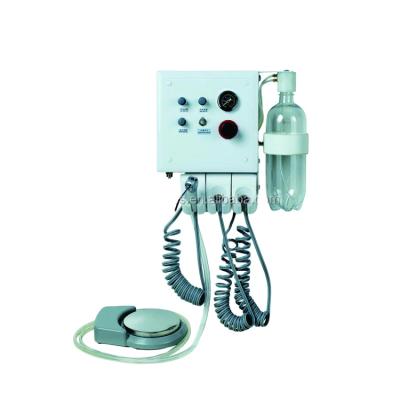 China Dentistry Foshan Compass Portable Wall-shot Dental Unit With Water Bottle And Foot Checker Porcelain Supplies for sale