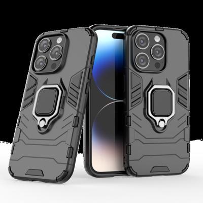 China Armor Phone Case Rugged Shockproof For iPhone 6 11 12 13 14 15 Pro Max With Magnetic Kickstand Car Mount Cover For Samsung S23 M34 for sale