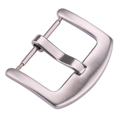 China Watch Band HEIBORCustom Color Single Buckle 14 Pin Buckle Handbag Rectangular Pin Watch Metal Iron Pin Buckle Silver 16 18 20 22 24mm for sale