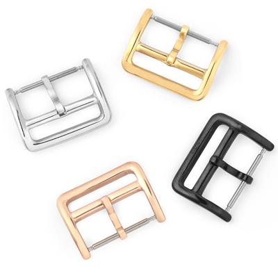 China Watch Band HEIBORCustom Color Single Buckle 14 Pin Buckle Handbag Rectangular Pin Watch Metal Iron Pin Buckle Silver 16 18 20 22 24mm for sale