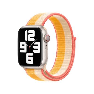 China Luxury Strap For Apple Watch Band 38mm 42mm For iWatch 44mm Watch Band Sport Loop Nylon Strap 40mm For Apple Watch for sale