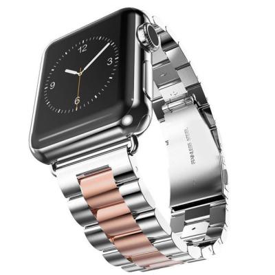 China Luxury Stainless Steel Strap For Apple Watch Series 7 Band 41mm 45mm Strap Metal Band For iWatch 6 5 4 44mm 40mm for sale