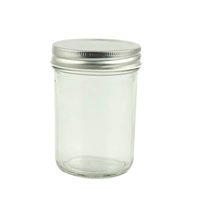 China Wholesale Mason Jar Glass Jars 150ml 300ml 500ml Metal Screw Lids Bulk Sale Freshness Preservation Packaging Supplier for sale