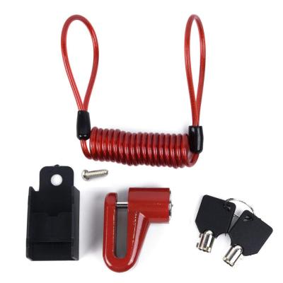 China High Quality Rubber+steel Anti-theft Steel Wire Lock For M365 Electric Scooter for sale