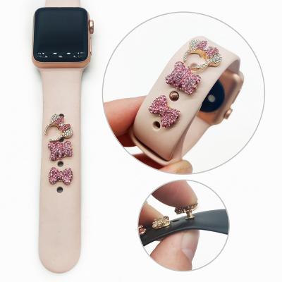 China The New Popular Fashion Charm Apple Watch Band Charm Crystal Pearl Replacement Strap Luxury For iWatch Series for sale