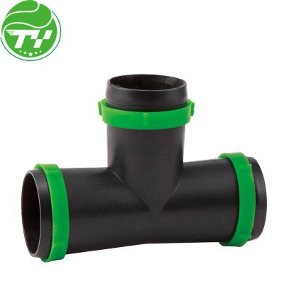 China Tee off china factory micro hose plastic spray hose and tee connect for micro spray hose for sale