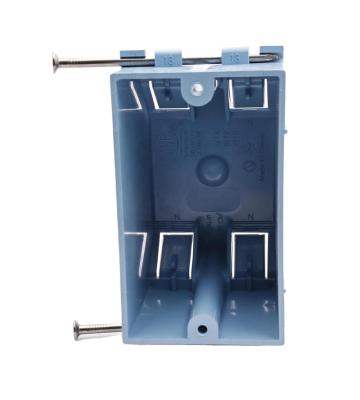 China Residential / General Purpose UL & Shanghai Linsky ETL Approved One Strip Outlet Box Electrical Plastic Switch Box For America for sale