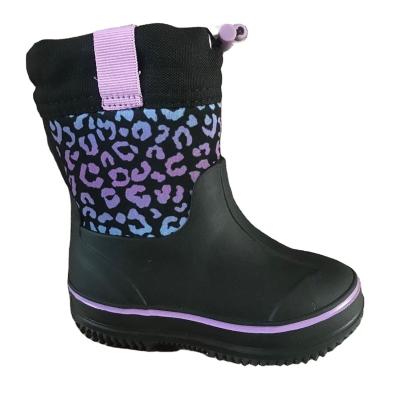 China CUSHIONING Kids Waterproof Neoprene Warm Winter Boots Warm Rain Boots for sale