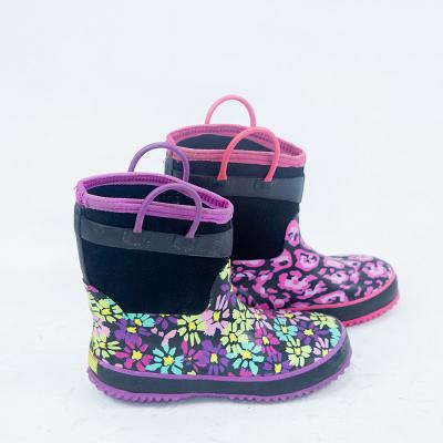 China Fashion trend OEM MANUFACTURER NEOPRENE HUNTING WATERPROOF RUBBER RAIN BOOTS FOR KIDS RUBBER TRANSPARENT for sale