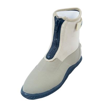 China Hot Selling Waterproof Skin Top With Fin Surf 7mm Thickness Zipper Neoprene Wetsuit Diving Wet Boots for sale