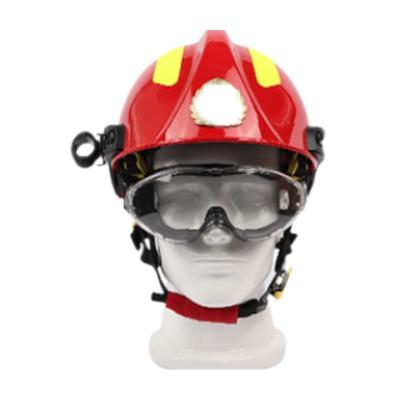 China Personal Protective Equipment CE Certified Flame Retardant Protective Fire Fighting Safety Helmet Firefighter For Firefighters for sale