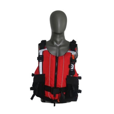 China waterproof hot sale low price 500D Cordura+ PU coating life jacket protective adult life vest for safety for sale