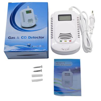 China Portable European Alarm Gas Analyzer Combustible Gas Detector Carbon Monoxide Meter Co Leak Detector Socket Gas Monitor for sale