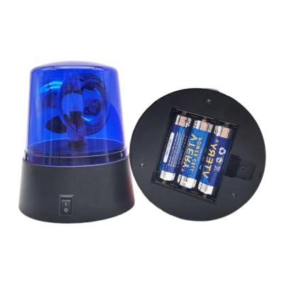 China Alarm Lights 3 Inch 360 Degree Rotating Mini LED Beacon DJ Stage Effect Beam Strobe Light Desktop Battery Operated Flashing for sale