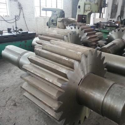 China China factory customized large forged steel gear shaft gear drive shaft for sale